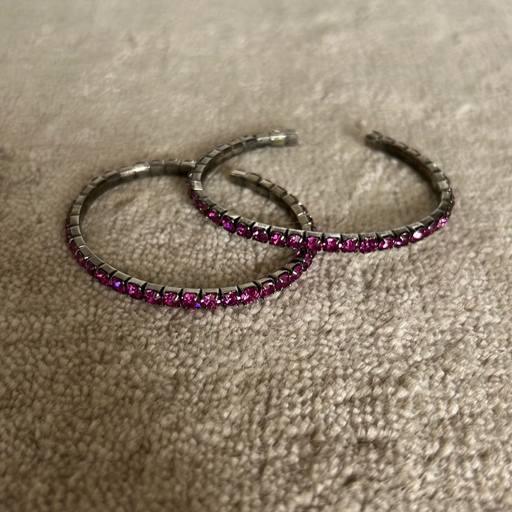 2 crystal bangles